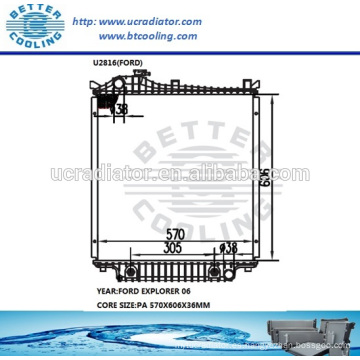 Ford Explorer Radiador 06 OEM: 6L248005AB / 6L2Z8005AA